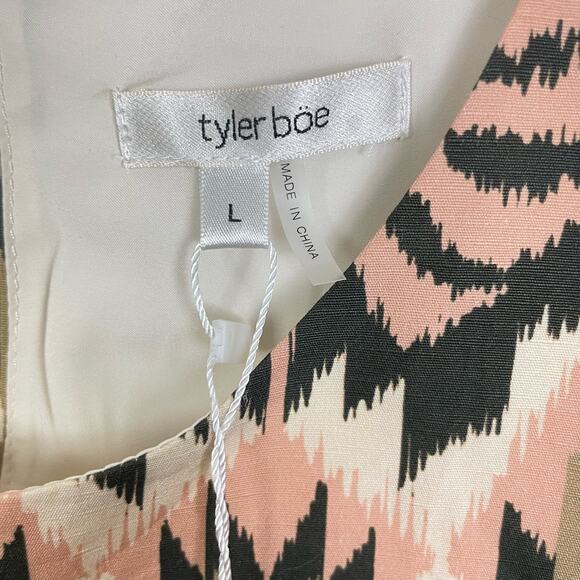 Tyler Boe | NWT Melissa Linen Tunic Multi Print Sleeveless Top - Picture 11 of 13